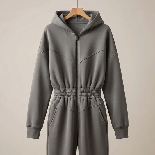 Sculpted Comfort Jumpsuit - grey