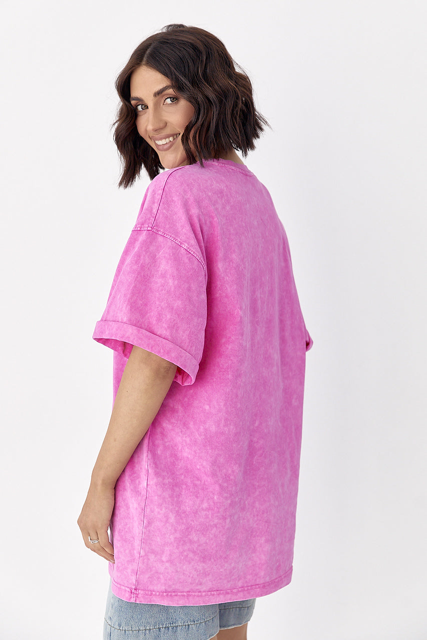 Doberman Tie-Dye Oversized T-Shirt – Black & White