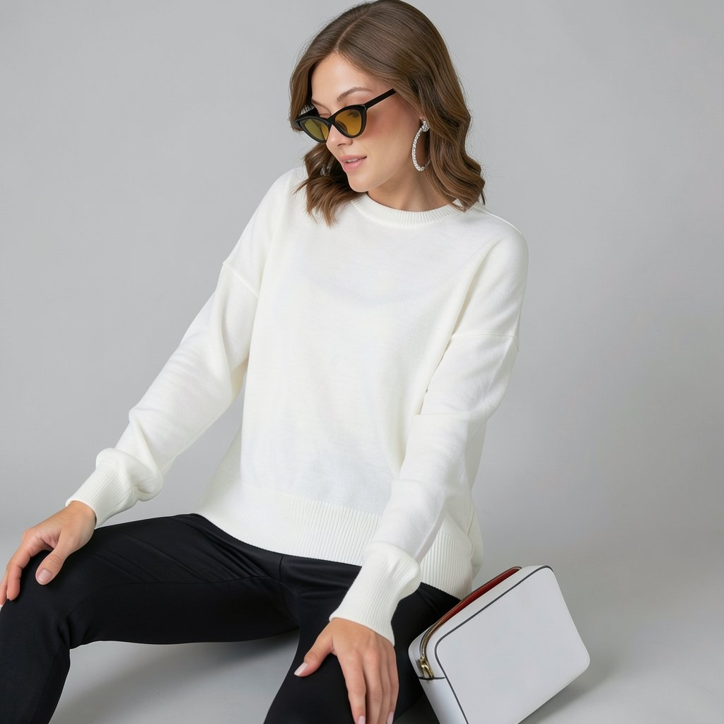 “Velvet Noir” Knit Sweater